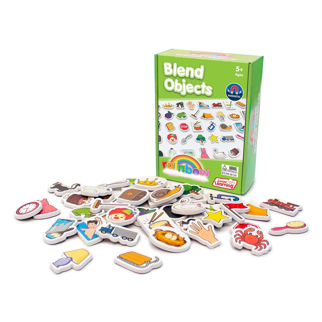 Junior Learning Blend Objects Educational Learning Set - Magnetic Learning Foam Objects